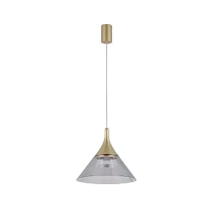 PENDENTE NORDECOR 2695 LED THOM 7W 3000K DOURADO FOSCO