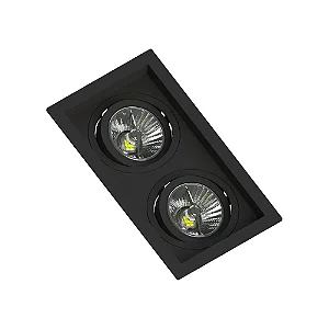 SPOT SAVE ENERGY SE-330.2914 EMBUTIR AR70 MULTI DUPLO FACE RECUADA PRETO GU10