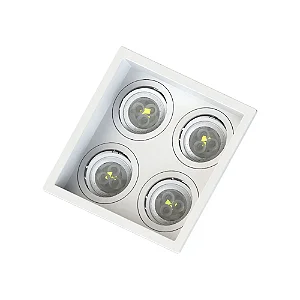 SPOT SAVE ENERGY SE-330.3127 EMBUTIR MR11 QUADRUPLO FACE RECUADA BRANCO GU10