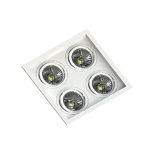 SPOT SAVE ENERGY SE-330.2913 EMBUTIR AR70 QUADRUPLO FACE RECUADA BRANCO GU10