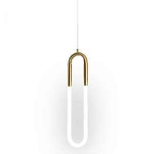 PENDENTE SINDORA QD05152 METAL BRONZE E ACRÍLICO 22W 3000K 1760LM 52x7x17CM