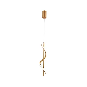 PENDENTE SINDORA QD05306 METAL DOURADO E SILICONE MULTITEMPERATURA 42X11X11CM