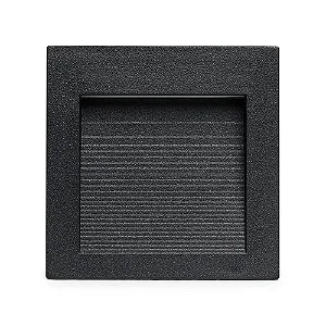 BALIZADOR SAVE ENERGY SE-355.1506 SOBREPOR PRETO 75X75X20MM 1,5W 3000K 60°