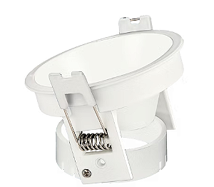 SPOT LUMINATTI LM1003 EMBUTIR BORDA BRANCA E INTERNO BRANCO REDONDO WALL WASHER