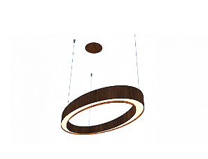 PENDENTE FOX LUSTRES 940 OVAL LED 6X70X50 LÂMINA NATURAL DE MADEIRA, ACRILICO E AÇO DE AÇO