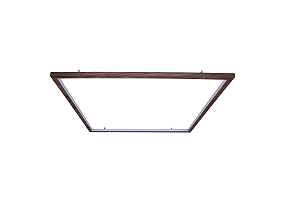PLAFON FOX LUSTRES P361 LED 4X100X100CM MADEIRA MDF E ACRILICO 3000K 38W