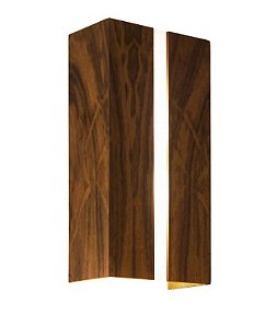 ARANDELA FOX LUSTRES AR15 CLEAN 30X15X9CM MADEIRA, MDF E ACRÍLICO 2XE27