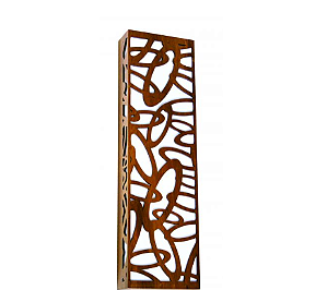 ARANDELA FOX LUSTRES AR21 LASER 100X20X9CM MADEIRA, MDF E ACRÍLICO 4XE27