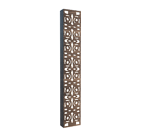 ARANDELA FOX LUSTRES AR22 LASER 100X20X9CM MADEIRA, MDF E ACRÍLICO 4XE27