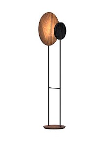 COLUNA FOX LUSTRES 5490 RADIANCE 160X45X30CM MADEIRA, MDF E ACRÍLICO AÇO CARBONO 1XE27