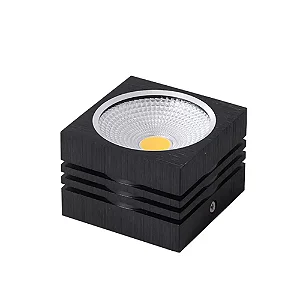 SPOT NORDECOR 6205 SOBR. PRETO VIENA 10W LED 3000K 36°