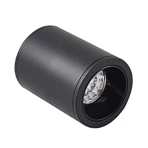 SPOT NORDECOR 6590 SOBR. REDONDO PRETO KLOR 3W LED 3000K 24°