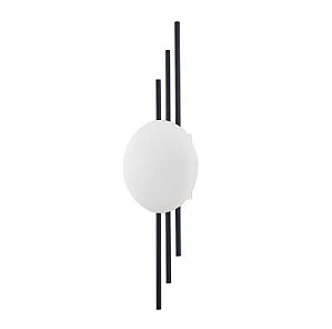 ARANDELA NORDECOR 2722 LED CAMI 6W 3000K PRETA