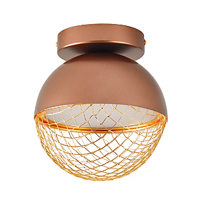 PLAFON NORDECOR 2930 LED REZI 18CM 12W 3000K COBRE