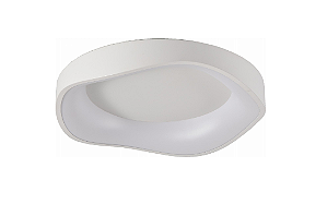 PLAFON SKYLIGHT SKY-4041BR EDGE Ø40CM BRANCO 3000K 2.080LM METAL E ACRÍLICO