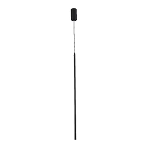 PENDENTE SKY-4030M CODE P Ø1,6X100CM 2M D/CABO PRETO ALUMÍNIO E ACRÍLICO 20W 3000K
