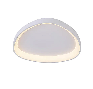 PLAFON SINDORA QX05627 Φ62x6,5CM METAL BRANCO E ACRÍLICO 78W LED 3000K 5850LM