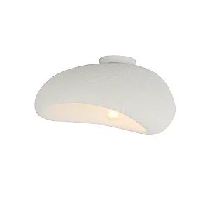 PLAFON SINDORA DCX02647 Φ45X30X22CM METAL E RESINA BRANCO 1XE27