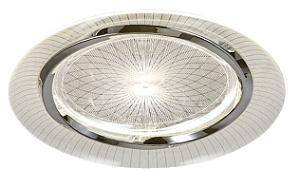 PLAFON SINDORA DCX02339 Φ50CM METAL CROMADO E ACRÍLICO 30W MULTITEMPERATURA