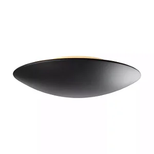 ARANDELA SPOTLINE 1162/15 LUA REDONDO Ø15X5CM  ALUMÍNIO PRETO 3000K 5W