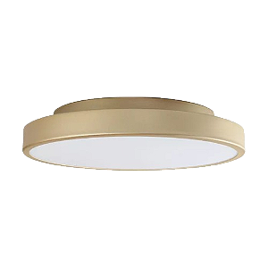 PLAFON SPOTLINE 1177/1 CLEAN Ø35X7CM ALUMÍNIO CHAMPAGNE 3000K 28W