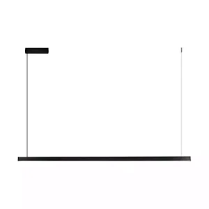 PENDENTE SPOTLINE 1257/120 LINEAR RECTA PARA MÓDULO SLIM 121CM ALUMÍNIO PRETO 12W 3000K