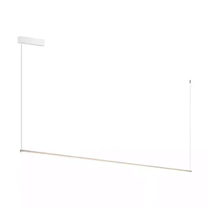 PENDENTE SPOTLINE 1223/95 LINEAR RECTA SLIM Ø5X96CM ALUMÍNIO BRANCO 12W 3000K