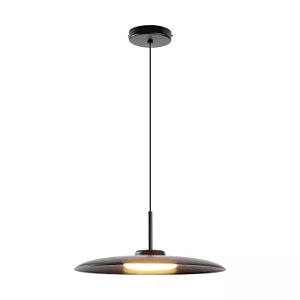 PENDENTE SPOTLINE 1083/1 DOT Ø33X13CM ALUMÍNIO PRETO 2M D/ CABO 12W 3000K