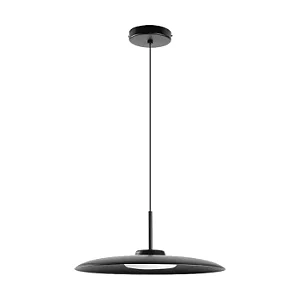 PENDENTE SPOTLINE 1083/55 DOT Ø55X13CM ALUMÍNIO PRETO 2M D/ CABO 19W 3000K
