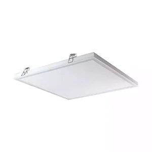 PLAFON SPOTLINE 1076/50 EMBUTIR ELEGANCE QUADRADO 50X50X4 ALUMÍNIO BRANCO 32W 3000K