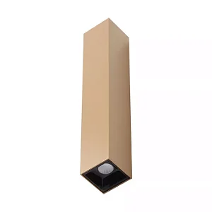 ARANDELA SPOTLINE 1088/1 RETANGULAR 14X4X4 ALUMÍNIO DOURADA 2W 3000K