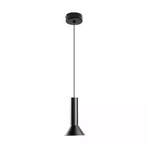 PENDENTE SPOTLINE 1098/1 ZOOM Ø10X17 ALUMÍNIO PRETO 5W 3000K