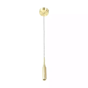 PENDENTE SPOTLINE 1095/1 SET Ø3X19CM ALUMÍNIO DOURADO 3W 3000K