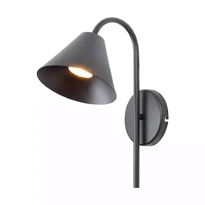 ARANDELA SPOTLINE 1106/1 CAP EXTERNO Ø16X35CM ALUMÍNIO PRETO 1XGU10