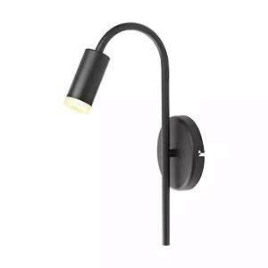 ARANDELA SPOTLINE 1107/1 ZOD EXTERNO Ø3,8X35CM ALUMÍNIO PRETO 1XGU10