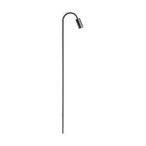 BALIZADOR SPOTLINE 1105/1 ZOD C/ FINCO EXTERNO Ø3,8X50CM ALUMÍNIO PRETO 1XMR11