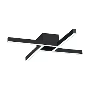 PLAFON SPOTLINE 825/30 LED MAZE SOBREPOR 53X53X8CM 22W ALUMÍNIO PRETO 4000K