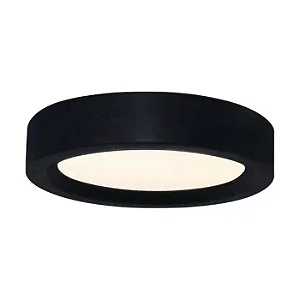 PLAFON SPOTLINE 385/2 SOBREPOR SMART REDONDO Ø25X9,5CM ALUMÍNIO PRETO 2XE27