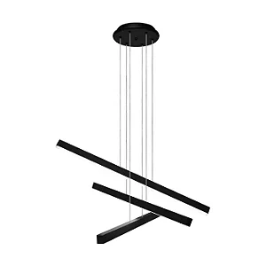 PENDENTE SPOTLINE 829/3 LED EVENT 57X57X25CM ALUMÍNIO PRETO 30W 4000K