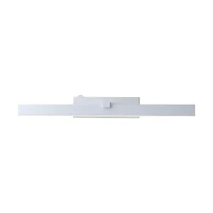 ARANDELA SPOTLINE 993/40 PRISMA RETANGULAR 2X40CM ALUMÍNIO BRANCO 6W 4000K