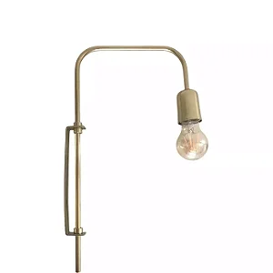 ARANDELA SPOTLINE 793/1 HASTE 44X25CM ALUMÍNIO DOURADO ONO 1XE27