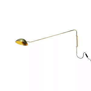 ARANDELA SPOTLINE 835/1 DOME 45X115CM ALUMÍNIO DOURADO POLIDO 1XG9