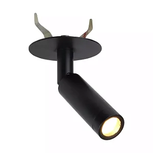 SPOT SPOTLINE 995/1 SOBREPOR LED 3W SCORE 7,5CM ALUMÍNIO PRETO 3000K