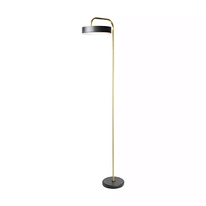 COLUNA SPOTLINE 850/1 CHÃO LED CAKE 155X33CM ALUMÍNIO DOURADO ESCOVADO C/ 3000K 13W