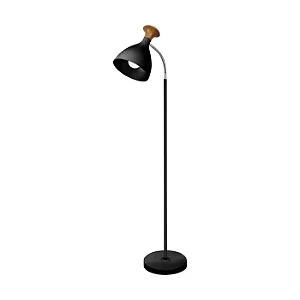 COLUNA SPOTLINE 449/1 CHÃO KAMILLA 145CM ALUMÍNIO PRETO 1XE27