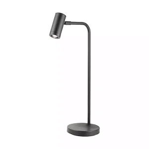 ABAJUR SPOTLINE 860/1 MESA FOCO 48X24CM ALUMÍNIO PRETO 1XMR11