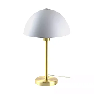 ABAJUR SPOTLINE 892/1 IGLU Ø25X43CM ALUMÍNIO DOURADO ESCOVADO C/ BRANCO 1XE27
