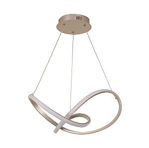 PENDENTE NITROLUX LP-031N 41X39CM NIQUEL 24W 3000K