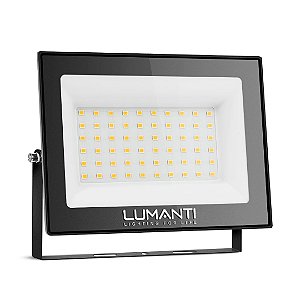 KIT 3 REFLETOR START LUMANTI LED 100W 3000K AUTOVOLT 8000 LM