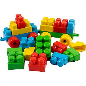 Brinquedo de Montar Blocos Baby 26 Peças Grandes Timplast